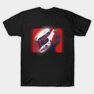 Racing Cars t-shirt with car design anime style helmet T-Shirt